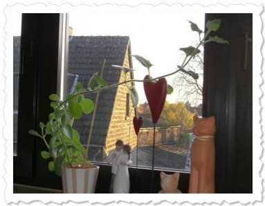 Antonia in Kln-Porz. Wo will sie bloss hin? Mitlerweile lehnt sie rechts schon am Fenstergriff! :-)