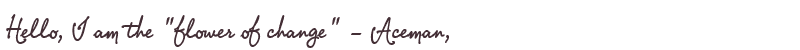 Welcome to Aceman