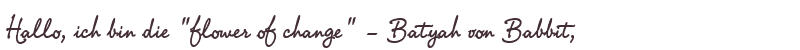 Willkommens-Gru von Batyah von Babbit
