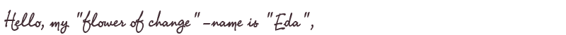 Greetings from Eda