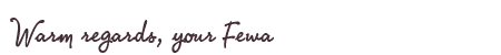Greetings from Fewa