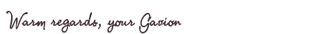 Greetings from Gavion