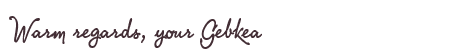 Greetings from Gebkea