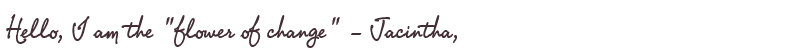 Welcome to Jacintha
