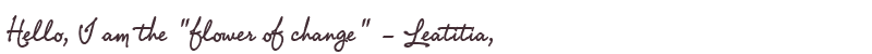 Greetings from Leatitia