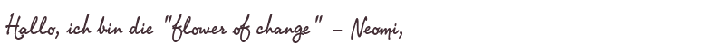 Willkommens-Gru von Neomi