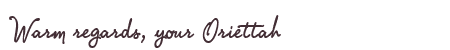 Greetings from Oriettah