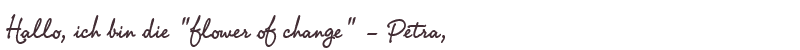 Willkommens-Gru von Petra