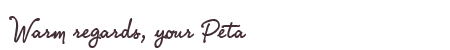 Greetings from Peta