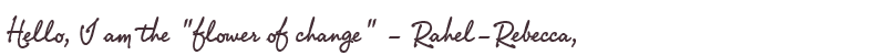 Welcome to Rahel-Rebecca