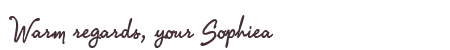 Greetings from Sophiea
