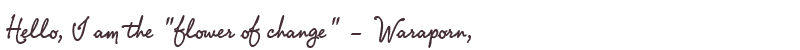 Welcome to Waraporn